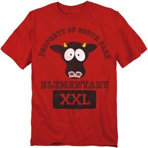 South Park Unisex Adult Cows T-Shirt / Red